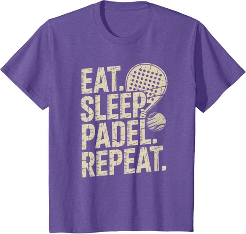 Vista 42 de Camiseta Eat Sleep Padel Repeat Padel Jugador de Tenis