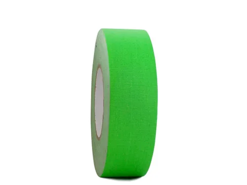 Vista 6 de GGR Supplies T.R.U. FCT-665 - Cinta de escenario verde fluorescente de alta calidad, tela mate con adhesivo de goma, 1 pulgada x 60 yardas