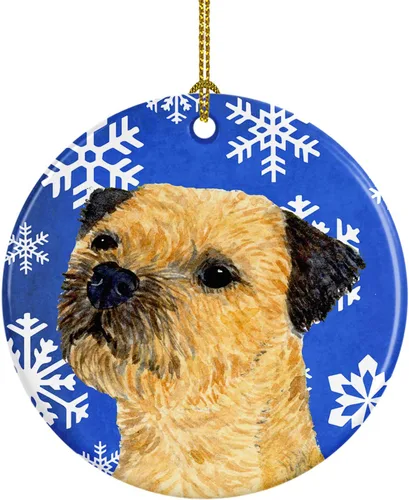 Vista 146 de Caroline's Treasures Cavalier Spaniel - Adorno de cerámica para colgar en el árbol de Navidad, para el hogar, Navidad, fiestas, regalo, 3 pulgadas