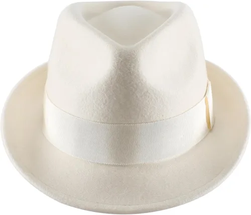 Vista 42 de Home Prefer Sombrero de invierno de fieltro de lana para hombre Sombrero de ala corta Fedora