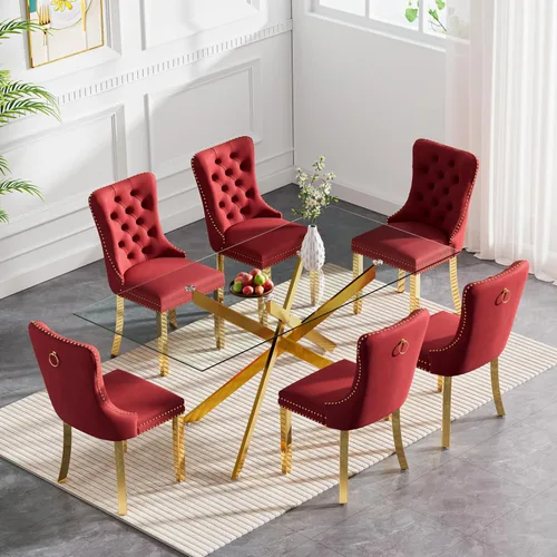 Vista 61 de HomVent Juego de mesa de comedor redonda de vidrio para 2, moderno juego de mesa y sillas de cocina de vidrio templado, juego de mesa de comedor