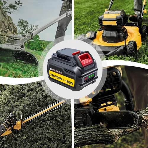Vista 5 de EOTTK DCB609 Reemplazo para batería Dewalt de 20 V/60 V compatible con batería Dewalt Flexvolt 20V/60V