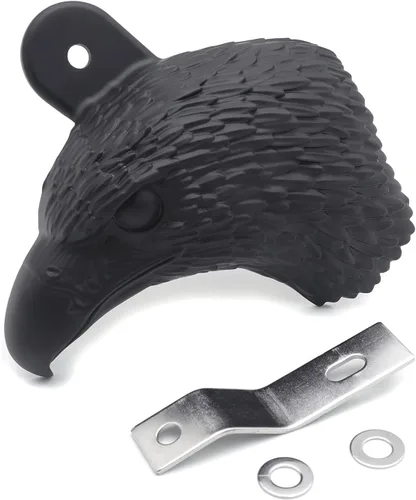 Vista 6 de MT246-008- Cubierta de bocina de cabeza Black Eagle Compatible con Harley-Davidson de 1992 y más con montaje lateral "cencerro" y todas las barras