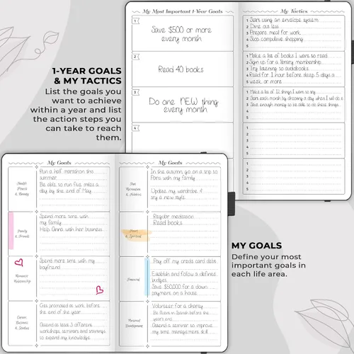 Vista 6 de GoGirl Planificador y Organizador para Mujeres – Planificador Semanal de Tamaño de Bolsillo, Diario de Objetivos y Agenda para la Gestión del Tiempo