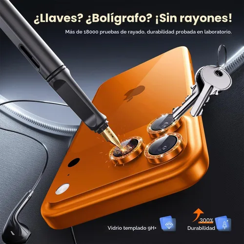 Vista 3 de Hoerrye Protector de lente de cámara para iPhone 17 Pro Max/17 Pro