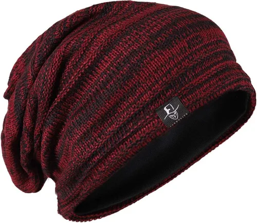 Vista 54 de FORBUSITE Gorro de punto largo holgado para hombre para verano e invierno, de gran