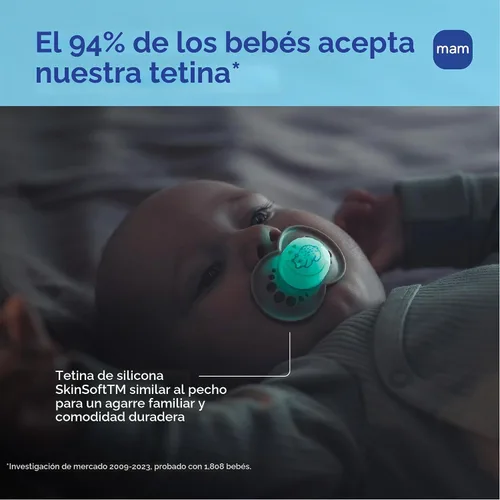 Vista 6 de MAM Paquete variado de chupetes de 16 meses, sin BPA, pezón de silicona
