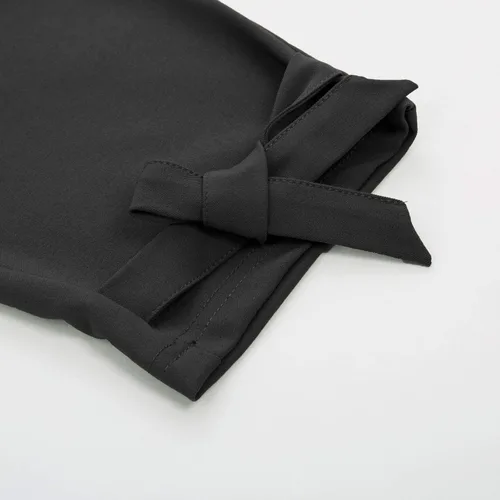 Vista 5 de GRACE KARIN - Pantalón deportivo tipo lápiz para mujer, diseño informal de tiro alto para el trabajo, con lazo y bolsillos