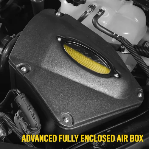 Vista 5 de AIRAID Sistema de admisión de aire frío de K&N: aumento de caballos de fuerza, filtro sintético seco: compatible con CHEVROLET (Camaro SS) 2016-2020