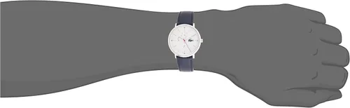 Vista 7 de Lacoste Reloj de cuarzo de acero inoxidable con correa de cuero azul 195 modelo 2010975
