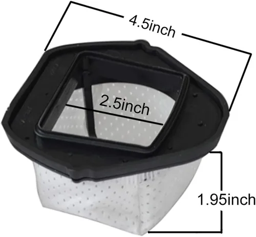 Vista 2 de EZ SPARES 4 piezas de repuesto para filtro de polvo lavable Shark XSB726N modelos Hepa SV75 SV70 SV726 aspiradora manual SV736, SV738, SV748, SV760