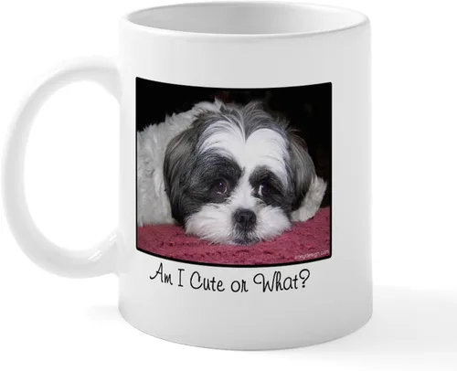Vista 58 de CafePress Angel Shih Tzu In Clouds Taza de café de cerámica de 11 oz (11.0 fl oz)