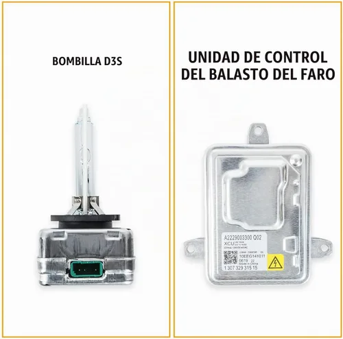 Vista 3 de RANSOTO 130732931515 Módulo de unidad de control de balasto de faros de xenón con bombilla D3S compatible con Dodge Dart Cadillac CTS XTS Chevy