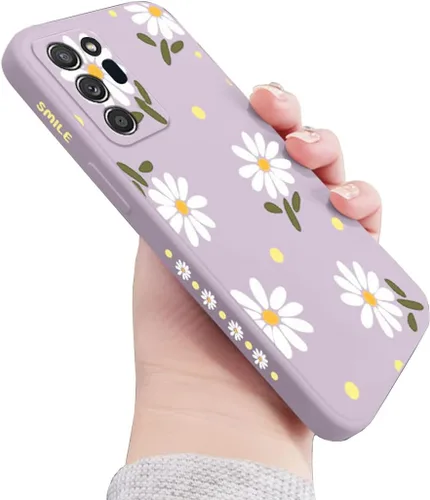 Vista 8 de Funda para Galaxy Note 20 Ultra, lindo patrón de margaritas, protección completa de la lente de la cámara, a prueba de golpes, TPU parachoques