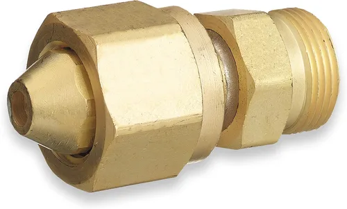 Vista 10 de SÜA - Adaptador de Acetileno - CGA-200 (Tamaño Cilindro MC) a CGA-300 (Regulador Comercial)