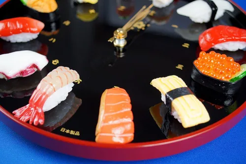 Vista 3 de flavorbox CL-27S - Reloj de sushi para visitantes extranjeros a Japón