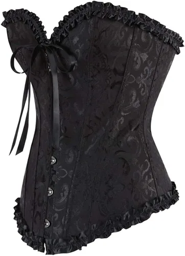 Vista 9 de EVAbaby Corsé sexy con huesos florales para mujer, corsé moldeador de cuerpo