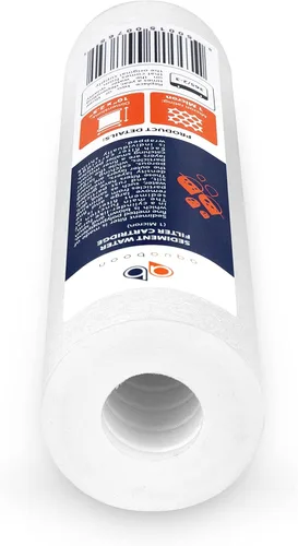 Vista 3 de Aquaboon cartucho de filtro de agua de sedimento ranurado, 10 pulgadas, para cualquier unidad estándar RO, AB(P) 4S1M
