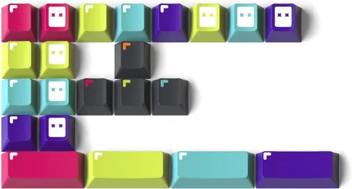 Vista 6 de DROP MiTo GMK Pixel - Juego de teclas personalizadas, perfil de cereza Doubleshot - Compatible con tallos y diseños de Cherry-MX Style - 40%, 60%