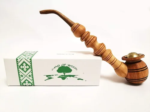 Vista 8 de Pipa de tabaco de madera hecha a