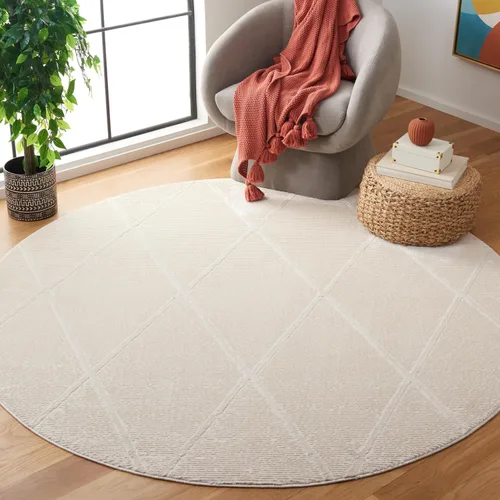 Vista 35 de SAFAVIEH - Alfombra de colección Revive, 9' x 12', beige, diseño enrejado, no se desprende y de fácil cuidado, ideal para áreas de alto tráfico