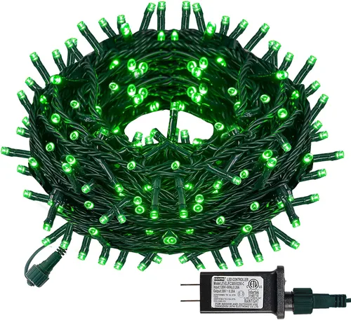 Vista 13 de Dazzle Bright - Luces de Navidad Inteligentes que Cambian de Color, 66 pies, 200 luces LED RGB con control remoto y aplicación, luces de árbol