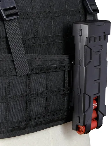 Vista 8 de Tactical MOLLE 10pcs 12 Gauge Shotgun Magazine Shell Pouch Carrier Holder