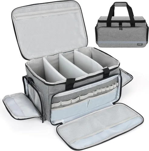 Vista 13 de LEFOR·Z Bolsa Médica, Bolsa de Primeros Auxilios Vacía, Almacenamiento para Enfermera de Salud Doméstica, Caja Organizadora de Botiquín