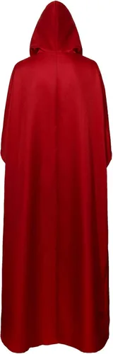 Vista 6 de PartyEver Handmaid - Disfraz de cosplay para mujer, vestido de capa roja, traje de fiesta de Halloween
