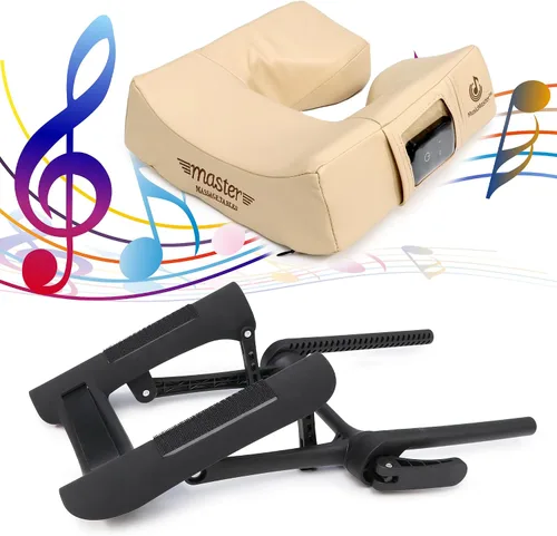 Vista 7 de Master Massage Universal MusicMaster - Juego de cojines redondos de media luna y mesa de masaje ajustable, juego de mesa de masaje/reposacabezas