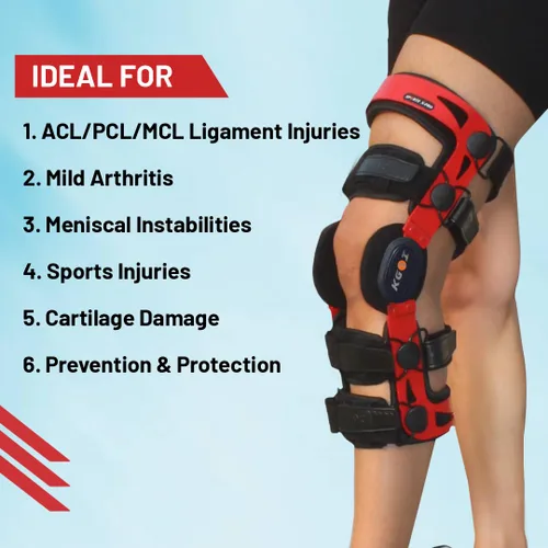 Vista 5 de Rodillera para Acl/Ligament/Lesiones Deportivas/Artritis (OA)/Alivio del dolor de las articulaciones de la rodilla para hombres y mujeres