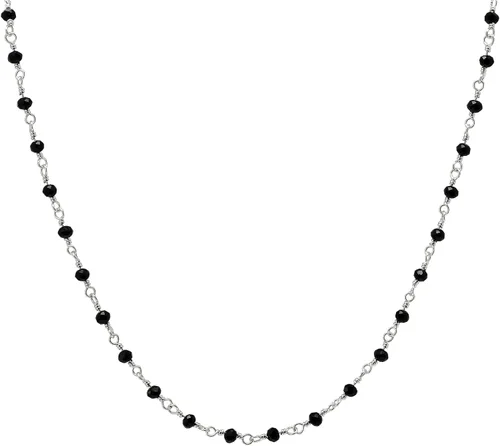 Vista 7 de Joseph Brothers Collar hecho a mano con cuentas negras y doradas para mujer, 14-24 pulgadas