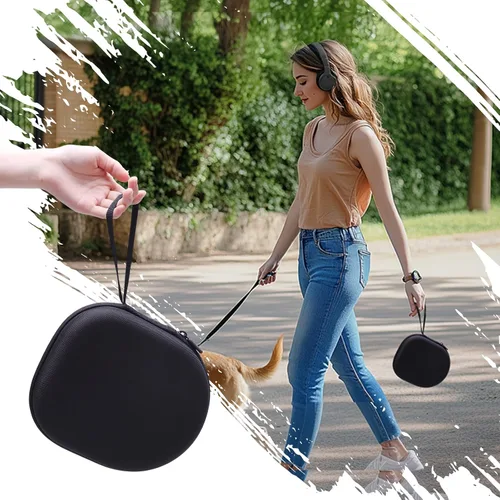 Vista 7 de XANAD Funda compatible con auriculares Sony WH-CH720N WH-CH520 con cancelación de ruido, color negro Compatible with