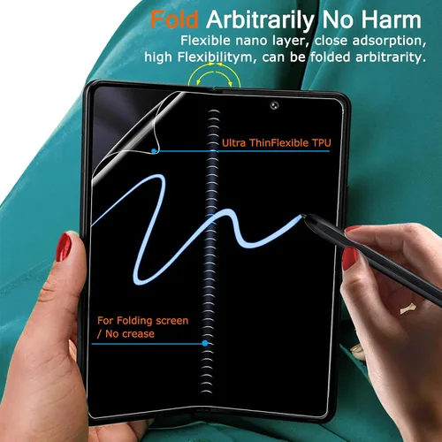 Vista 4 de Ferilinso Paquete de 2 protectores de pantalla de privacidad para Samsung Galaxy Z Fold 6 [compatible con fundas de teléfono], película
