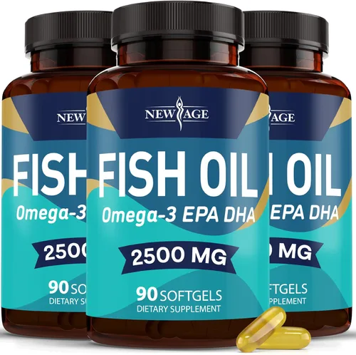 Vista 8 de NEW AGE Suplemento de aceite de pescado Omega 3 para el sistema inmunológico y de apoyo a la salud, promueve la salud de las articulaciones
