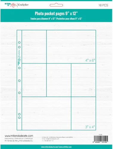 Vista 5 de Craftelier - Fundas de plástico transparente con bolsillo único para álbumes de fotos personalizados Incluye 10 fundas de 9" x 12