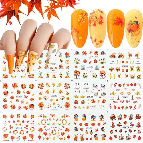 Vista 13 de 5 hojas de calcomanías de arte de uñas de mariposa, 3D coloridas mariposas, suministros de arte de uñas, mariposas, flores, calcomanías Con
