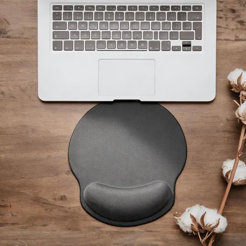 Vista 10 de Alfombrilla de mouse ergonómica con reposamuñecas, accesorios de escritorio de espuma viscoelástica para mujeres, alfombrilla de mouse