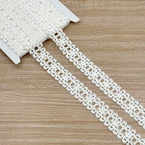 Vista 2 de Designer's Shop VL 6639 VL 6639 - Borde de encaje blanco de 5 yardas para costura, manualidades (margarita-mareado) 1-1/16 pulgadas x 5 yardas