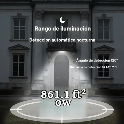 Vista 9 de Luces solares al aire libre con sensor de movimiento - Luz de pared de 4 modos con control remoto, 1050LM IP65 impermeable, lámpara de seguridad