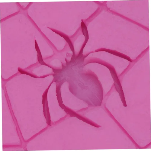 Vista 6 de Amosfun Moldes de resina para decoración de Halloween, plantillas de animales, molde de tela de araña, molde de tela de araña, pastel de azúcar