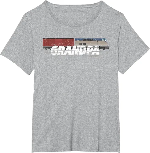 Vista 9 de RC Model Train Shirt Grandpa Train Boxcar HO Scale T-Shirt Negro