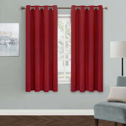Vista 125 de MYSKY HOME Cortinas Aqua para Armario para Entrada Cortina Opaca para Puerta para Sala de Estar Cortina Oscurecedora de Habitación con Ojales