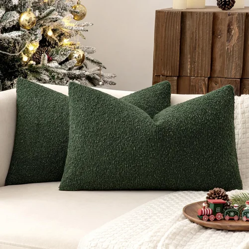 Vista 36 de MIULEE - Fundas de almohada decorativas para sofá lumbar de 16 x 16 pulgadas, color beige Set of 2 Textured Neutral Throw Pillow Covers, Accent