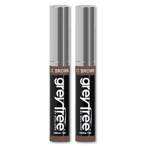 Vista 8 de Máscara de cabello para retoque de raíces para cabello gris, corrector de línea capilar de precisión para cejas y barba, paquete de 2 (marrón ceniza)