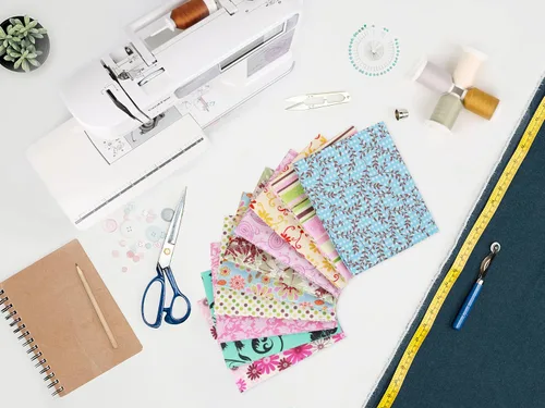 Vista 5 de Craftido -25 Opciones- Paquetes de Tela de Acolchado 100% Algodón 10 piezas Fat Quarters 18"x21" - Peso Medio 5.2 oz - Algodón Suave para Acolchado