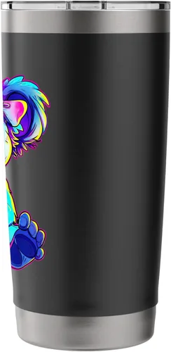 Vista 2 de Streetwear synthwave 80s 90s retro cute girls koala & flower Stainless Steel Insulated Tumbler