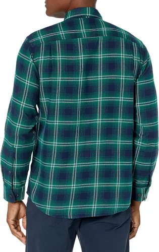 Vista 3 de Tienda Essentials Camisa de franela de manga larga para hombre (disponible en tallas grandes y altas)