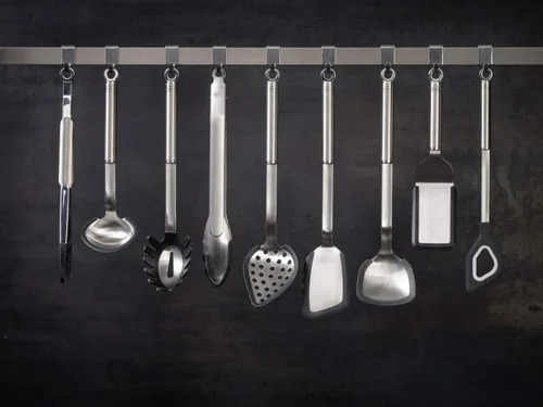 Vista 7 de Rösle Acero inoxidable, cuchara de cocina ranurada, silicona completa