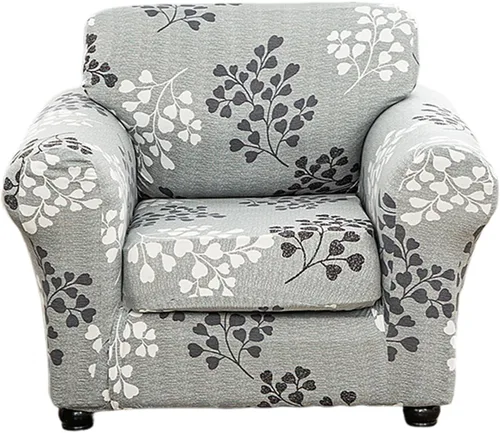 Vista 12 de Eco-Ancheng Fundas para silla, funda de sofá con funda de cojín de asiento separada con parte inferior elástica, 1 funda de asiento con brazos